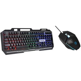 Resim Hytech Hkm-x86 Işıklı Oyuncu Klavye Mouse Set 