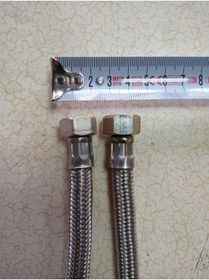 Resim DRL HIRDAVAT 2 Adet 30 Cm Klozet Çelik Örgülü Flex Bağlantı Hortumu Rekorlu 