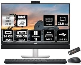 Resim Dell Optiplex 7420 Plus i7 14700 24GB DDR5 256GB SSD UHD Graphics 770 23.8" FHD W11P All in One PC 