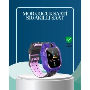 Resim Zengezur S10 Mor Çocuk Takip Saati Elektronik Bariyer ve Sesli Mesaj Destekli 