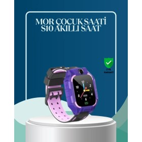Resim Zengezur S10 Mor Çocuk Takip Saati Elektronik Bariyer ve Sesli Mesaj Destekli 
