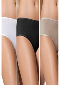 Resim Çift Kaplan Kadın Geniş Kenarlı 5'li Slip Paket 622 - Xl Çok Renkli 