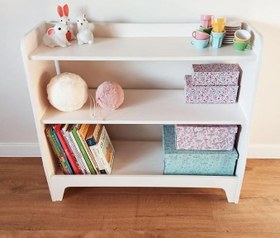 Resim Montessori Raf Kitaplık (beyaz) 