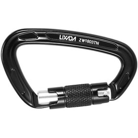 Resim Novahub Lixada 24kn Dayanıklı Vida Kapalı Karabina, Döner Kilitli, İp İnişi Hamakları, Sırt Çantası Kapalı Karabinası 