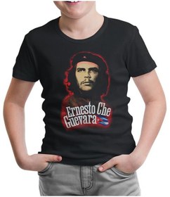 Resim Che Guevara - Flag Siyah Çocuk Tshirt 