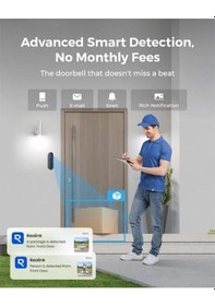 Resim Reolınk 4mp Wıfı Dorbell Bataryalı Kapı Zili Poe 