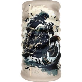 Resim Bebo Store Extreme Spor Motor ve Bisiklet Kullananlara Özel Desenli Buff Boyunluk Bandana Balaklava (Moto-8) 