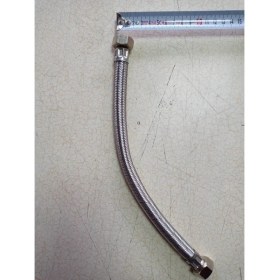 Resim Drl Hirdavat Kalın Çelik Örgülü 1/2 Bağlantı Hortumu Rekorlu 70 cm 1 Adet 