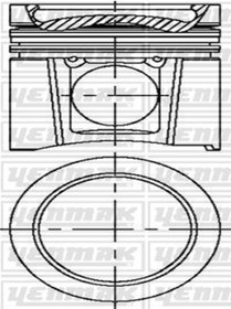 Resim YENMAK 31-04679-000 Piston Segman 102.00mm Std Komple Mercedes Atego 1518-2124/axor (WC718518) 