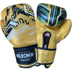 Resim Leon Sword Deri Kick Boks Ve Muay Thai Eldiveni Altın 