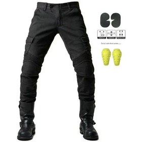 Resim Sıvı K1353 Motosiklet Rider Dört Mevsim Streç Denim Yarış Pantolon - Mavi, Xxl 