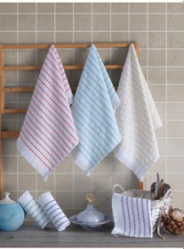 Resim 40 60 %100 Pamuk 6'lı Mutfak Havlusu Fabia 