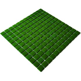Resim MozaiKristaL Yaşam Alanlarının Tüm Yüzeyleri Için Cam Mozaik. Renk: Yeşil. Cam Ölçüsü: 25X25 Mm. File Ölçüsü: 31.5X31.5 Cm. ( 1 Kutu = 10 File Karo = 1 M2 Fiyatıdır. ) 