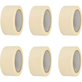 Resim Tify 6 Adet Maskeleme Bandı Boya Bandı 36mm X 25m Kağıt Bant 