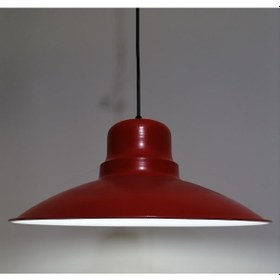 Resim Riolight Retro Kırmızı Içi Beyaz Tekli Metal Sarkıt Çap: 37Cm (538288746) 