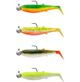 Resim Savage Gear Cannibal Shad 12.5cm 20gr+12.5gr 5/0 Dark Water 4+4 Adet Sahte Balık 