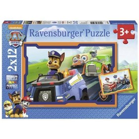 Resim Ravensburger 2x12 Parça Puzzle Paw Patrol im Einsatz 075911 