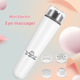 Resim Güzellik Aleti Mini Masaj Cihazı Elektrikli Titreşimli Dört-ü-Bir Arada Masaj Kalemi Güzellik Yardımcısı Taşınabilir Güzellik Aleti - 4 masaj başlığı ile birlikte gelir (piller hariç) 