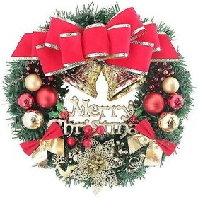 Resim Noel Kapı Çelengi, Ön Kapıda Açık Hava Noel Çelengi, Noel Çelengi, Noel Partisi Dekorasyonu 