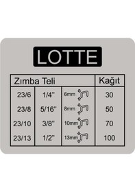Resim Lotte Zımba Makinesi Arşiv Tipi Kollu 100 Yaprak Gri Lt326 N11.303 