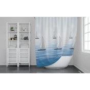 Resim Zethome Günce Banyo Duş Perdesi 9889 Tek Kanat 1X180X200 