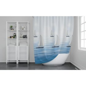 Resim Zethome Günce Banyo Duş Perdesi 9889 Tek Kanat 1X180X200 