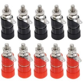 Resim Koodmax 5 Takım 4mm Orta Boy Born Klemens 5 Kırmızı - 5 Siyah 