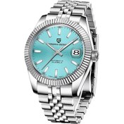 Resim Pagani Design Pd-1645 Datejust Yeni Mekanik Erkek Kol Saati Otomatik Retro Saatler Erkek Su Geçirmez Çelik Saat Gri 