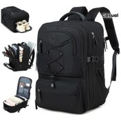 Resim Chuangyinshop Silvery Gray Havayolu Onaylı Ayakkabı Bölmeli 15.6 Inç Laptop Sırt Çantası Seyahat Okul İş Diğer 