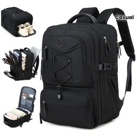 Resim Chuangyinshop Silvery Gray Havayolu Onaylı Ayakkabı Bölmeli 15.6 Inç Laptop Sırt Çantası Seyahat Okul İş Diğer 