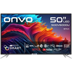 Resim Onvo 50OV6000U 4K Ultra HD 50'' 127 Ekran Uydu Alıcılı Android Smart LED TV 