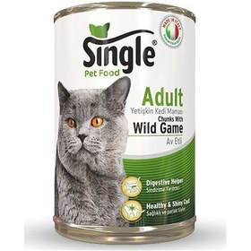 Resim Single Av Hayvanlı Konserve Yetişkin Kedi Maması 415 G 