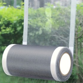 Resim Kendinden yapışkanlı Ağ Tamir Bandı, 11.99 / 14.99 cm Genişlikte - Pencere Ekranları ve Sivrisinek Ağı için, Yırtıklar ve Delikler için Kolay Onarım, Su Geçirmez Plastik Yamalar, Tıkanmayı Önleyen Drenaj Saç Filtresi, Kullanımı Kolay Plastik Yüzey Uyumlu, Ekran Tamir Kiti 
