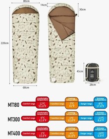 Resim Naturehike Cute Mud Rabbit Zarf Trazı Pamuklu Uyku Tulumu -18 C Left Bej 