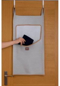 Resim Kapı Arkası Kirli Çamaşır Sepeti I Temiz Çamaşır Sepet X Gri 