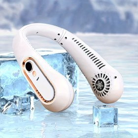 Resim 360° Soğutma Giyilebilir Boyun Fanı - USB Şarj Edilebilir, Taşınabilir Kişisel Fan, Ayarlanabilir Başlık, Seyahat ve Açık Hava Aktiviteleri İçin İdeal, Spor Tutkunları İçin Mükemmel, Boyun Bandı Fanı | Minimalist Tasarım | Plastik Fan, Taşınabilir Fan 