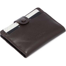 Resim Kahve Deri Unisex Kredi Kartlık - S1KK00001653-D06 