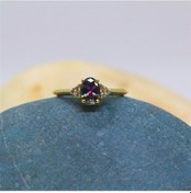 Resim 1.20Ct Mistik Topaz(Alecsandrt)Selena Evlilik Teklifi 14 Ayar Alt 