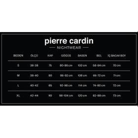 Resim Pierre Cardin Saten Dantelli Gecelik Ve Sabahlık Takımı - 4075 Mist 