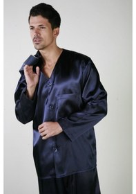 Resim Ancelo 333 Saten Pijama Takım Ve Robdöşambr 3Lü Damat Çeyiz Set 