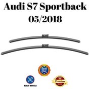 Resim Audi S7 Sportback 2018 Uyumlu Araca Özel Ön Cam Muz Tipi Silecek Süpürgesi Takımı 65/53cm 2li Set Silbak 
