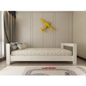 Resim Herseycik Ninnimo Montessori 90X190 Yatak Uyumlu Mdf Karyola My1-1 Beyaz 