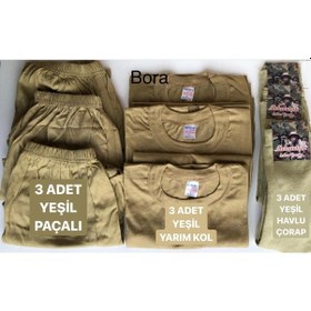 Resim Acemi Ve Bedelli Asker Malzemesi 19 Parça Set Yeşil 