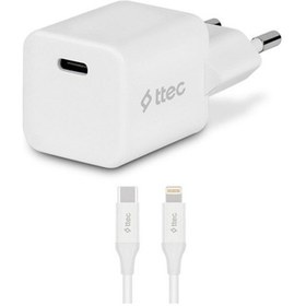 Resim Ttec Smart Charger Pro Pd 20w Şarj Aleti Type-c Şarj Adaptörü + Type-c To Lightning Kablo Beyaz-2scp01lb Beyaz 