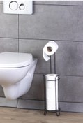 Resim Okyanus Home Siyah Yuvarlak Yedekli Wc Kağıtlık 