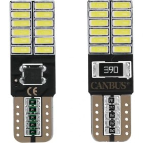 Resim Tekstore T10 24 LED Park Ampülü, Tavan, Plaka Ampülü (2 Adet) Canbus'lı 