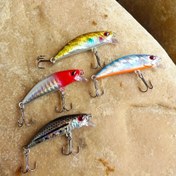 Resim 1 Adet Batan Bionik Minnow Yem, Keskin saç tokası Ile Yapay Sert Yem, Tatlısu Ve Tuzlu Su Balıkçılığı Aksesuarı 