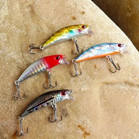 Resim 1 Adet Batan Bionik Minnow Yem, Keskin saç tokası Ile Yapay Sert Yem, Tatlısu Ve Tuzlu Su Balıkçılığı Aksesuarı 