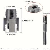 Resim ORLVS 2'si-1'i Bir Arada Entegre Boru Dişli Açıcı için 1/2" Su Boruları - Çift Fonksiyonlu Diş Kesici & Boru Tamir Aleti, Dayanıklı Metal Yapı, Kompakt 3.9" Tasarım Tesisatçılar ve DIY Tutkunları İçin, Çok Yönlü Araç Tasarımı, Sağlam Metal Alet 