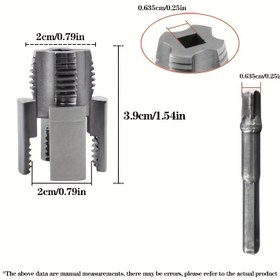 Resim ORLVS 2'si-1'i Bir Arada Entegre Boru Dişli Açıcı için 1/2" Su Boruları - Çift Fonksiyonlu Diş Kesici & Boru Tamir Aleti, Dayanıklı Metal Yapı, Kompakt 3.9" Tasarım Tesisatçılar ve DIY Tutkunları İçin, Çok Yönlü Araç Tasarımı, Sağlam Metal Alet 